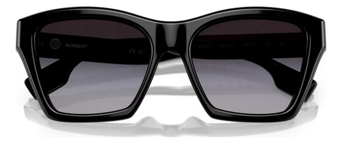 Óculos de sol Burberry Be4391 Lens Grey Rod Black Frame Design 30018g-54-s