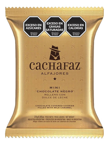 Cachafaz Alfajor Negro Mini X 6un - Dulce