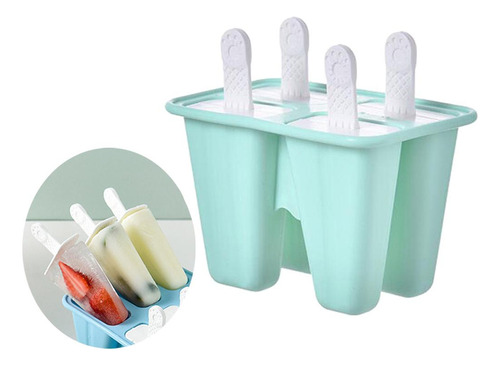 3 Molde Para Hacer Paletas De Hielo De Silicona Moldes 4