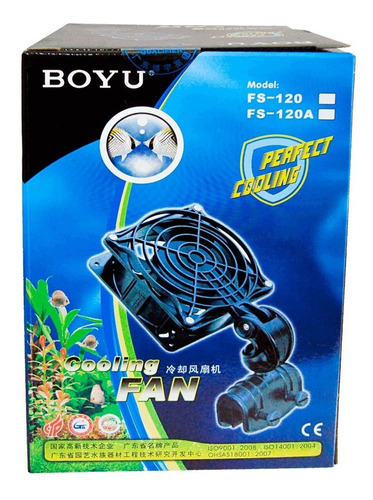 Boyu Mini Ventilador Aquário Fs-120 C/haste Flexivel 110v