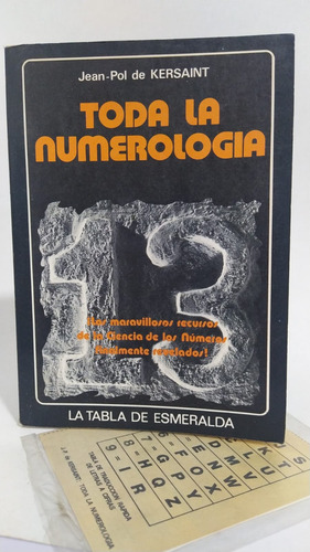 Libro Toda La Numerología / Jean- Pol De Kersaint 