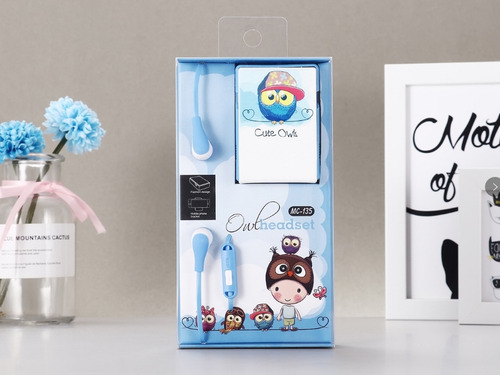 Auriculares Intrauditivos Con Cable De Dibujos Animados C