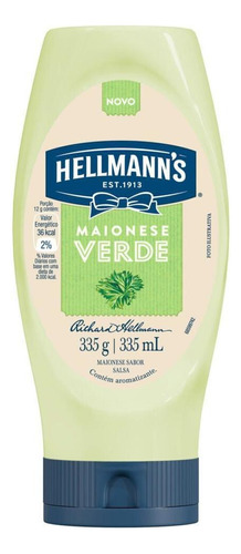 Maionese Verde Sabor Salsa Squeeze 335g Hellmann's
