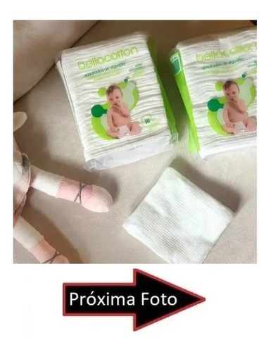 Algodão Quadrado Bellacotton 50 Und Cada - Kit Com 6