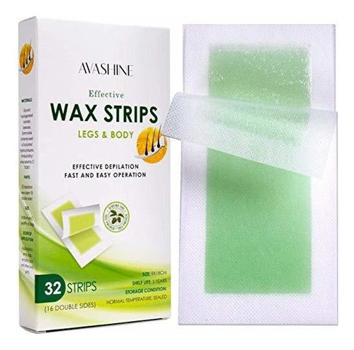 Avashine Tiras De Cera Para Brazos, Piernas, Axilas, Cejas