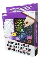 Comprar Set De 25 Hojas Raspar Y Colorear Color Scratch Montoy 74671 Color Multicolor