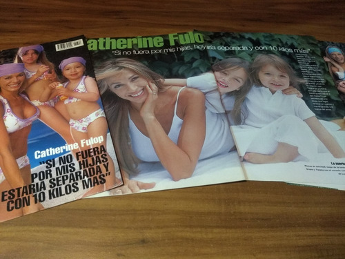 (rt973) Catherine Fulop * Tapa Revista + 4 Paginas * 2001 (Usado)