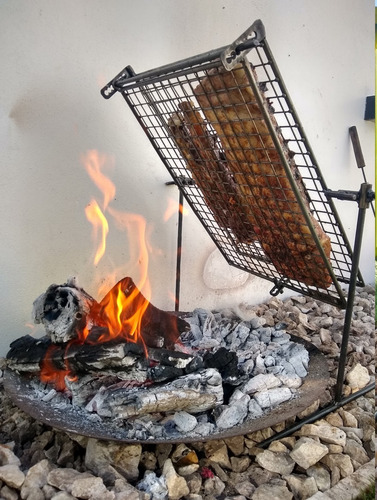 Imagen 5 de 10 de Parrilla Asador Portátil Pinche 60x80cm Malla Prem - Brasas®