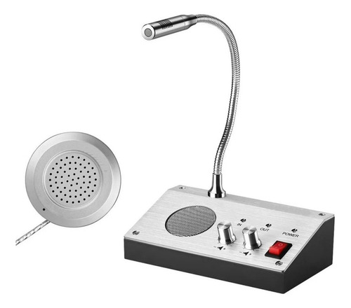 Intercomunicador Microfone Bilheteria Vidro Portaria Prédio