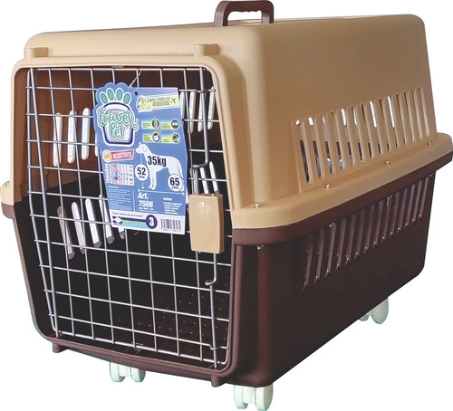 Jaula Transportadora Perro Kennel Iata 66x47x53cm Med 7506