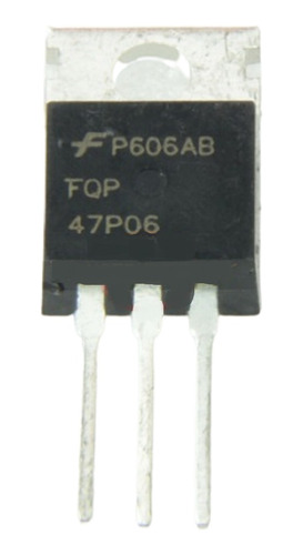 Mosfet Channel P  Fqp47p06  47p06  60v 47 Amp  To-220 Gp