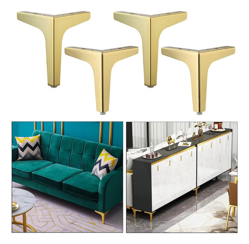 2x4 X Hierro Metal Muebles Patas Sofá Pies Silla Armario