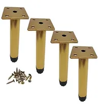 Comprar Patas Para Muebles 15cm Rectas  Regulables Doradas 4u