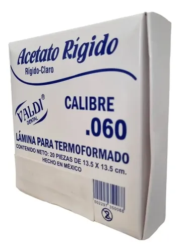 ACETATO RIGIDO NO.60 VALDI INDIVIDUAL