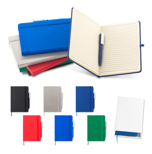 Set Bolígrafo Y Libreta Matt En Poliuretano 80 Hojas X2 Uni