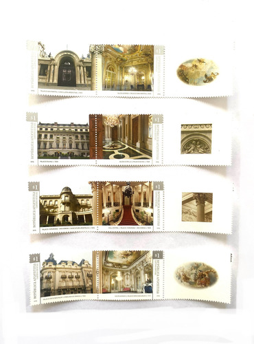 Filatelia Argentina Palacios De Buenos Aires 2009 Mint 8v
