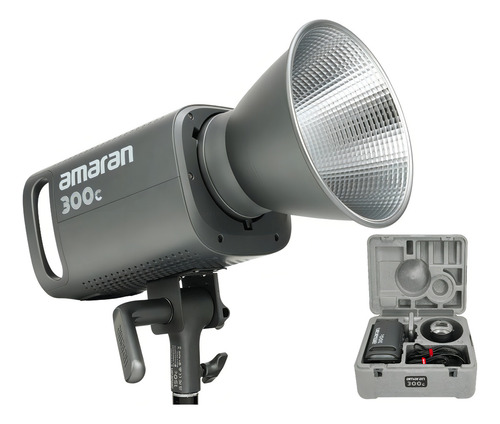 Panel de luz led Aputure Amaran Amaran 300c color rgb con estructura Gris carbono 127V