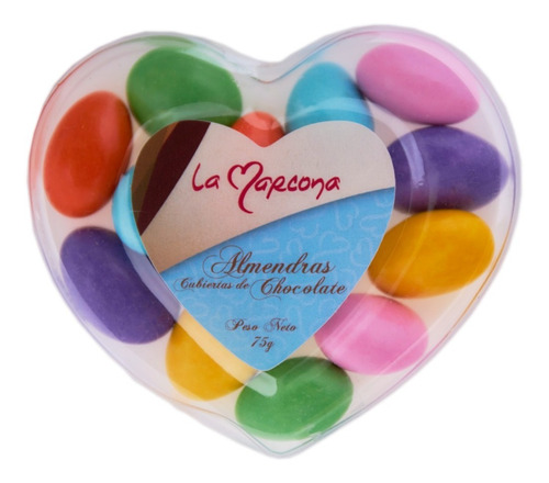 Almendra Con Chocolate La Marcona Corazones De 75 Gr