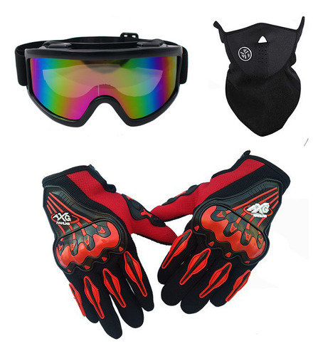 Guantes Para Montar En Moto, Gafas Y Máscara