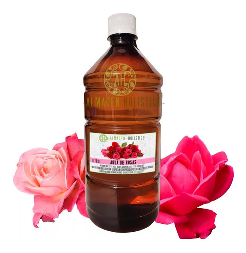 Agua De Rosas Natural Vegetal Floral Pura 1 Litro Lt