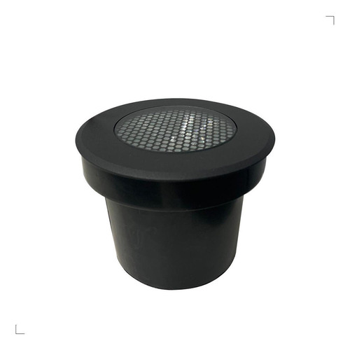 Balizador De Embutir P/ Solo Piso Led 2700k 12w Externo Ip67 Cor da cúpula Preto