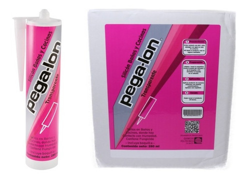 Imagen 1 de 2 de Pegalon Silicon Baños Y Cocinas 280 Ml. Caja 12 Piezas