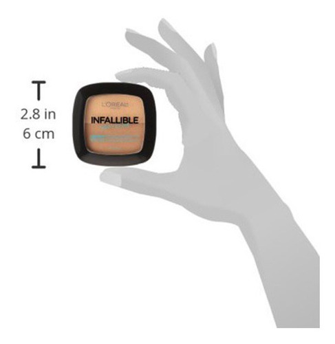 Maquillaje Polvo Compacto Loreal Infallible Pro Glow Color 28 Cocoa