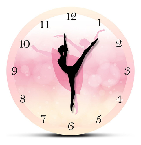 Reloj De Pared De Chica De 12 Pulgadas, Arte De Pared,