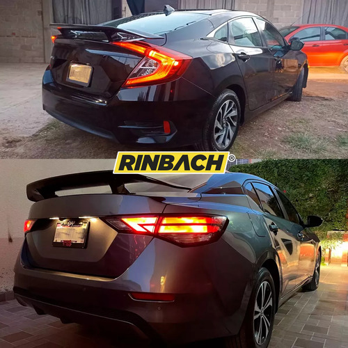 Aleron Tuning Cola Pato Negro Para Nissan Sentra 2025