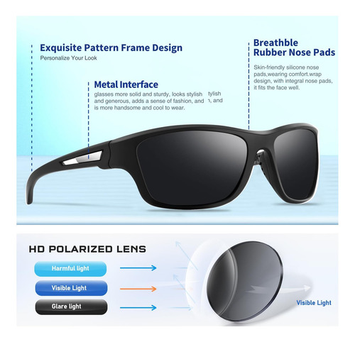 Gafas Solares Deportivas Polarizadas Para Hombre