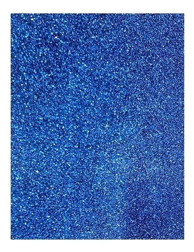 Goma Eva Glitter 40 X 60 Cm  Asb Azul