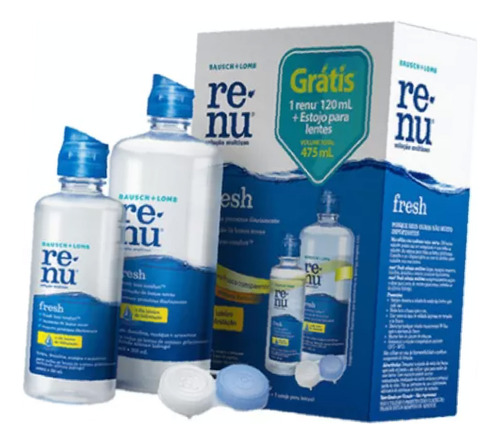 Renu Fresh 355 + 120 Ml - Solução Multiuso + Entrega Rápida