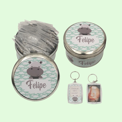 Lata Souvenir Con Llaveros Personalizados