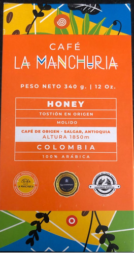 Café La Manchuria Honey  | Molido | 340 Gr Colombia.