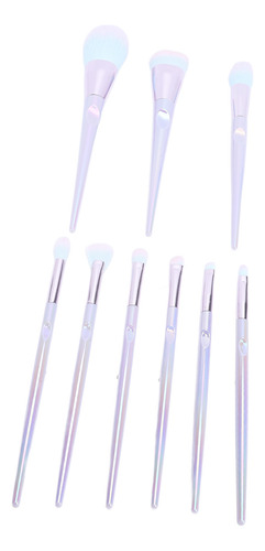 Set De Maquillaje Profesional De 9 Pinceles De Belleza Color