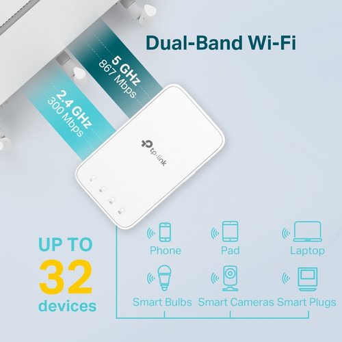 Extensor De Cobertura Wifi Re300 Tp-link