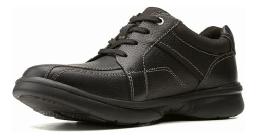 Clarks Bradley Walk, Oxford Hombre, Negro Cuero (black