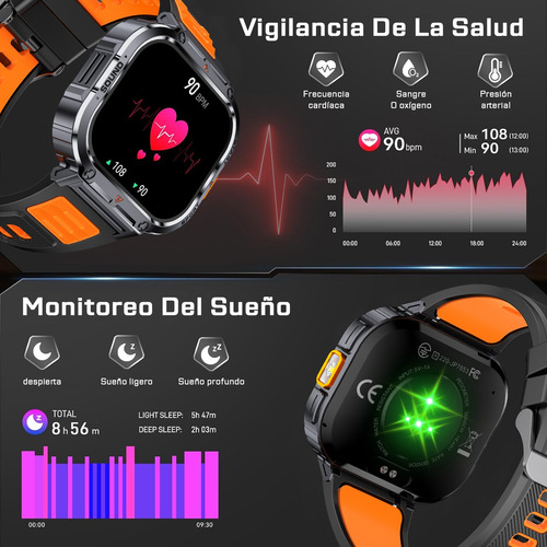 Smartwatch Hombres Relojes Inteligente Llamada Bluetooth
