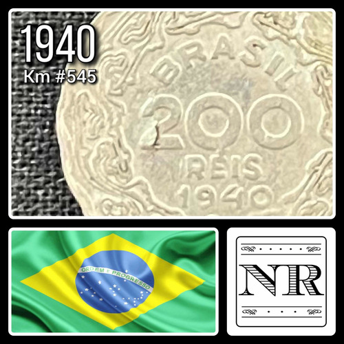 Brasil - 200 Reis - Año 1940 - Km #545 - Getulio Vargas