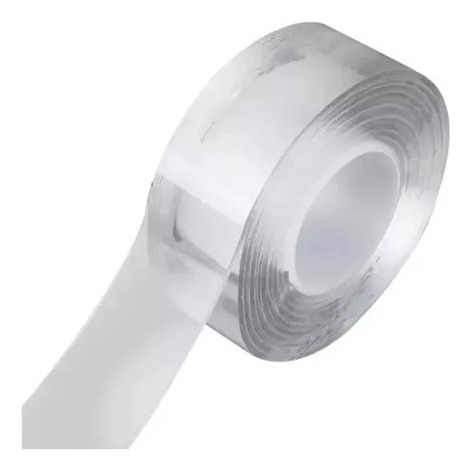 Cinta De Silicona Autoadhesiva Bifaz De 10 Mm X 1 Metro Cbx Transparente Lisa
