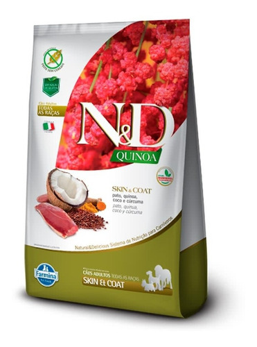 N&d Quinoa Canine Skin & Coat Pato 2.5 Kg