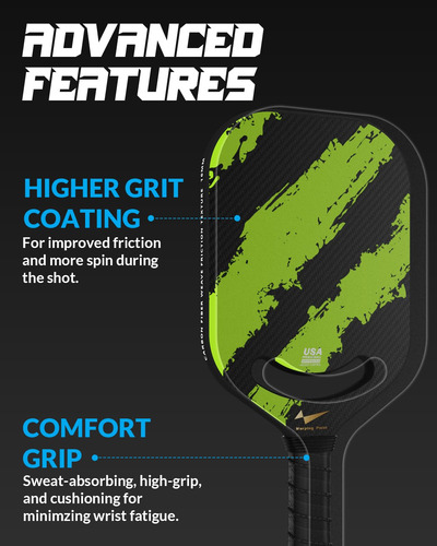 Pickleball Paddle Warping Point Fiber Carbon Fiber Aero Thro