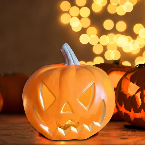 Farol De Halloween Con Forma De Calabaza Para Decoración De