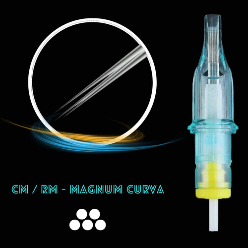 Cartuchos Para Tatuar Cm / Rm Round Magnum Profesional Calibre De Las Agujas 1213