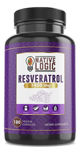 Native Resveratrol 180 Cápsulas - - Unidad A $1299