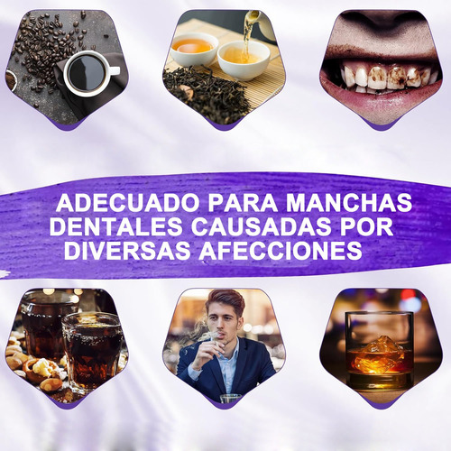 Pasta De Dientes Morada Para Blanqueadora De Dientes Con Gel