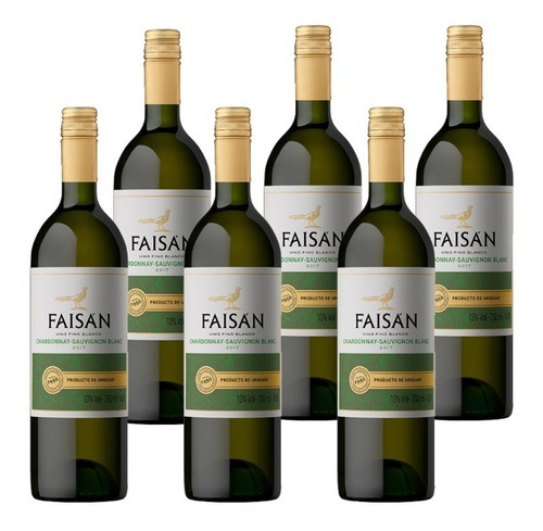 Vino Vcp Faisán Chardonnay Sauvignon Blanc 750 Ml Pack X 6 