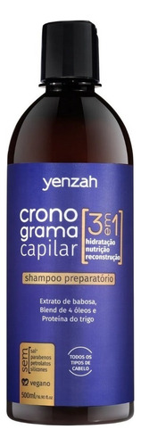 Yenzah Cronograma Capilar Shampoo Preparatório 3 Em 1 500ml