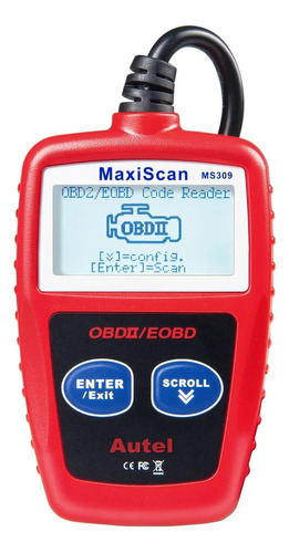 Obd2 Escáner Automotiz Lector De Código Autel Maxiscan Ms309