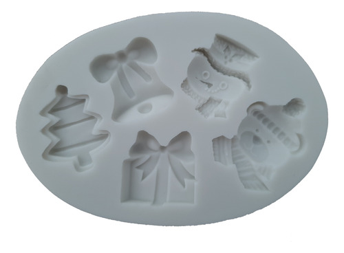 Molde Silicona Fondant Navidad Figuras Varias